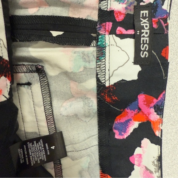 Express Black High Waist Shorts with Tailored Fit - Picture 4 of 6